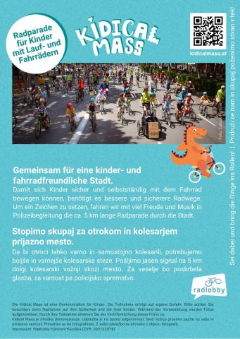 Kidical Mass Klagenfurt Flyer Rückseite