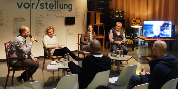 v.l.: Bernd Hecke (Kleine Zeitung), Aglaée Degros (TU Graz), Simone Feigl (Radlobby ARGUS Steiermark), Karl Reiter (IVP), Hermann Knoflacher (TU Wien)