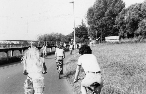 Heidi und Stephan auf Radtour 1982