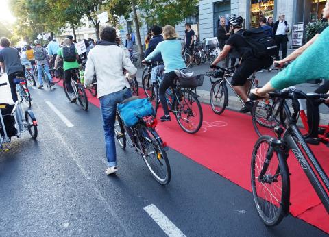 Gedränge bei der Rad Parade 2019