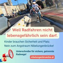 Petitionsaufruf: Weil Radfahren nicht lebensgefährlich sein darf