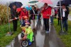 Erstbefahrung des neuen Radweges durch zwei junge Mitglieder der Radlobby Jauntal-Podjuna bei Eröffnungsfeier