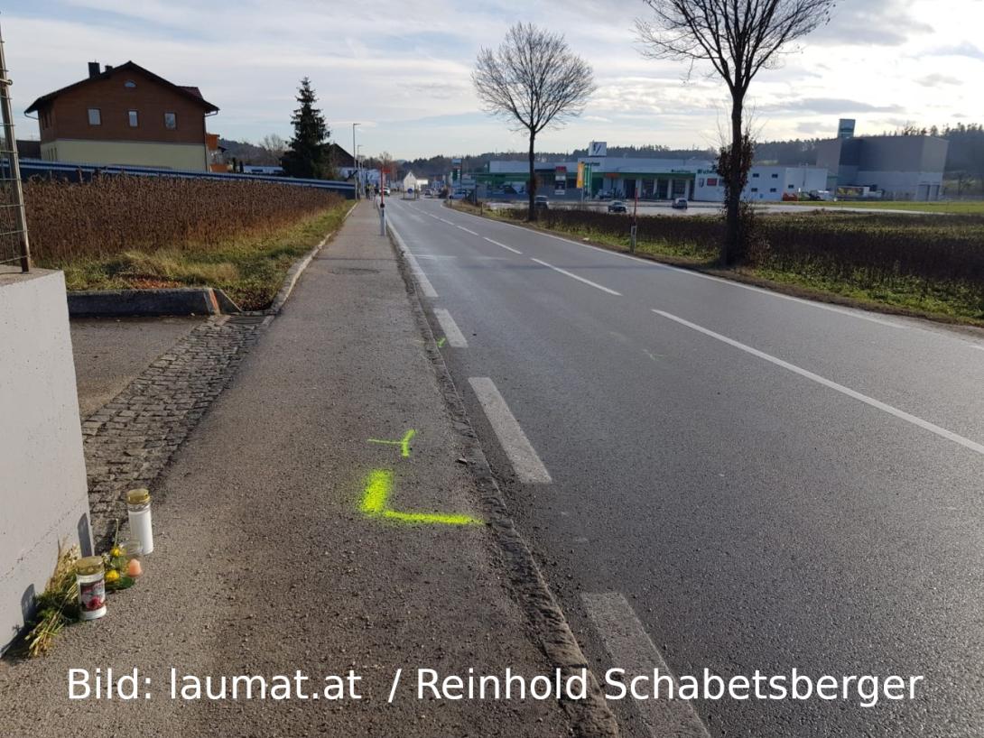Unfallstelle in Engerwitzdorf