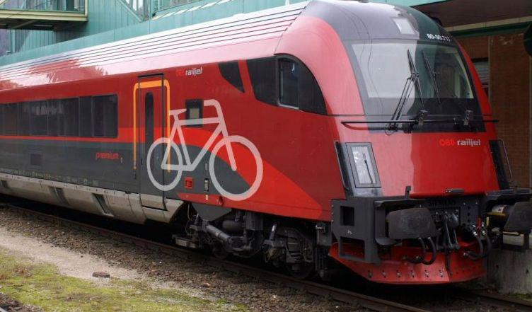 Ab jetzt Railjet auf Weststrecke mit Radmitnahme Radlobby